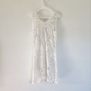 Solitaire by Ravi Khosla Lace beach dress in white NWT size large
